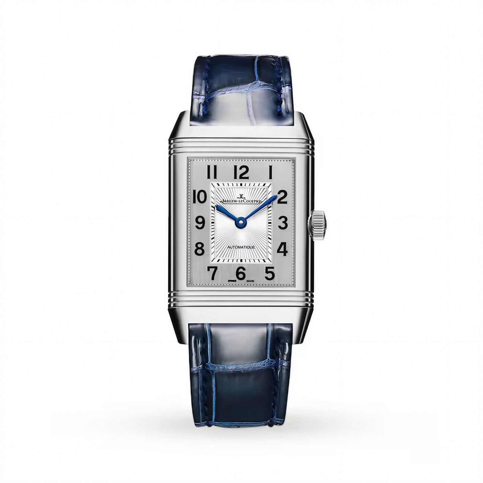 Reverso Classic Medium Duetto Stainless Steel / Silver / Alligator