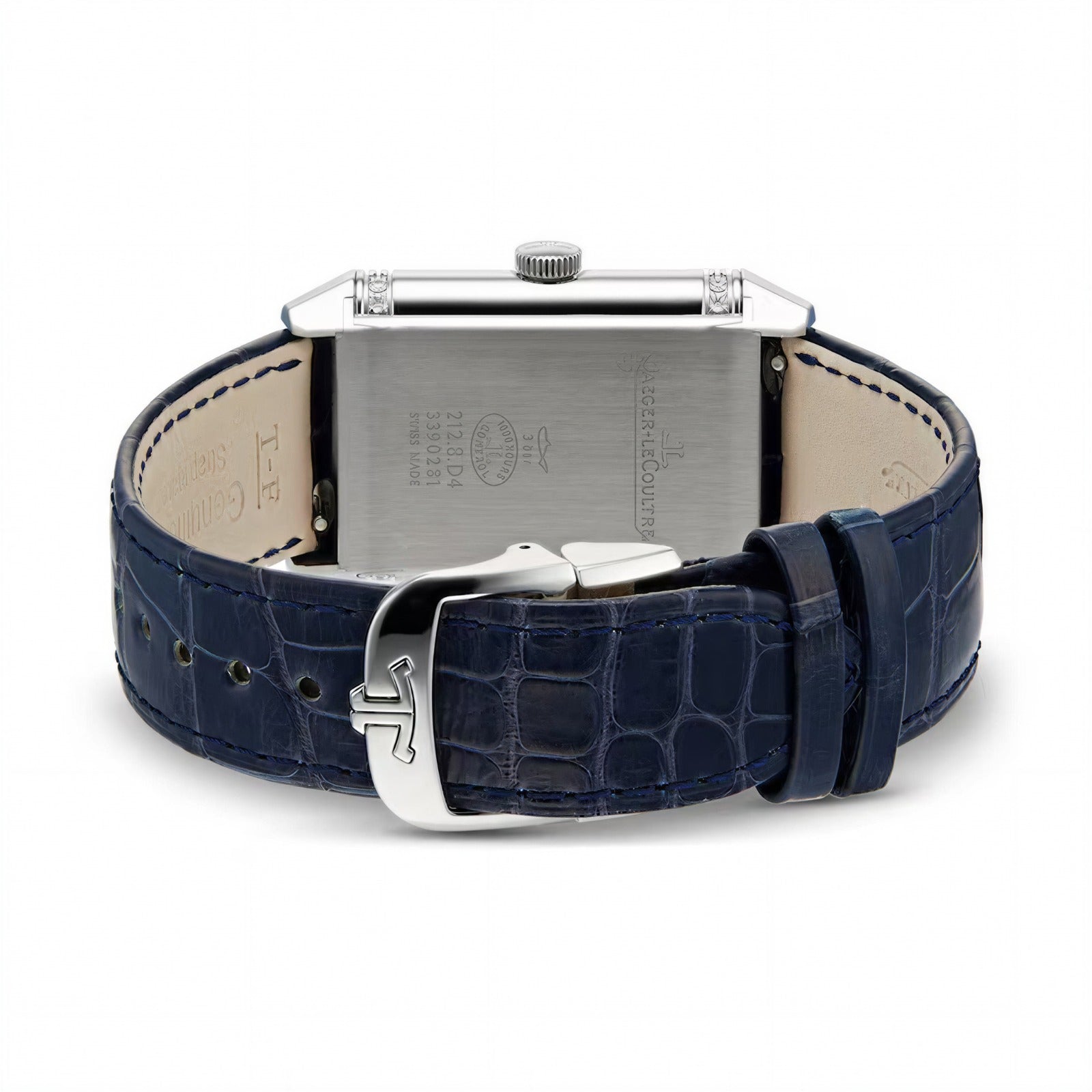 Reverso Classic Medium Duetto Stainless Steel / Silver / Alligator